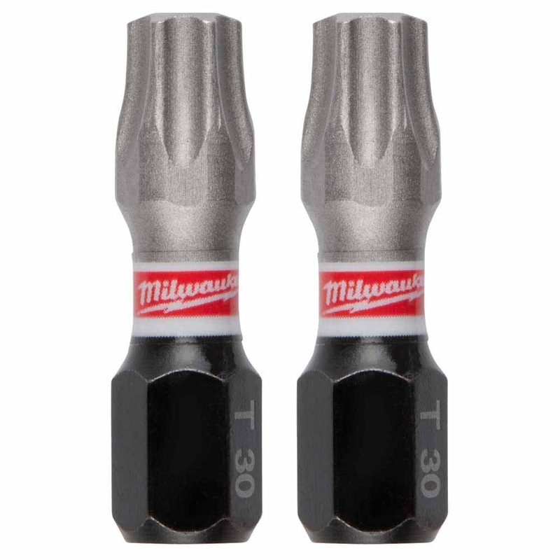 Milwaukee 48-32-4137 SHOCKWAVE Impact Duty 1 T30 Insert Bits 25 Pk for Impact Drivers/Drill Drivers