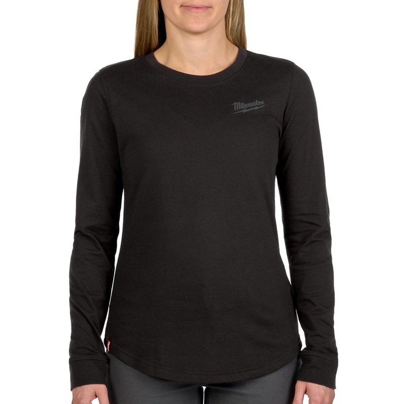 Milwaukee F552B-2X Women’s FREEFLEX Hybrid Tee – Long Sleeve Black 2X