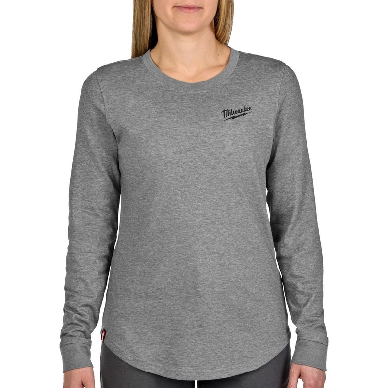 Milwaukee F552G-XL Women’s FREEFLEX Hybrid Tee – Long Sleeve Gray XL