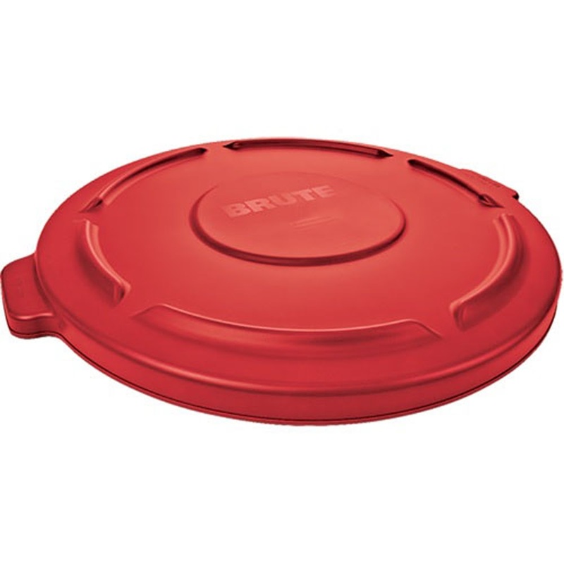 Rubbermaid FG263100RED Lid for 2632 BRUTE Containers Flat Plastic Design