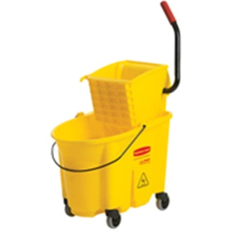 Rubbermaid FG758088YEL WaveBrake Side Press Combo