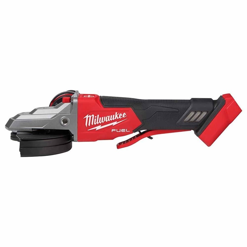 Milwaukee 2886-20 M18 FUEL 5 Flathead Braking Grinder, Paddle Switch No-Lock