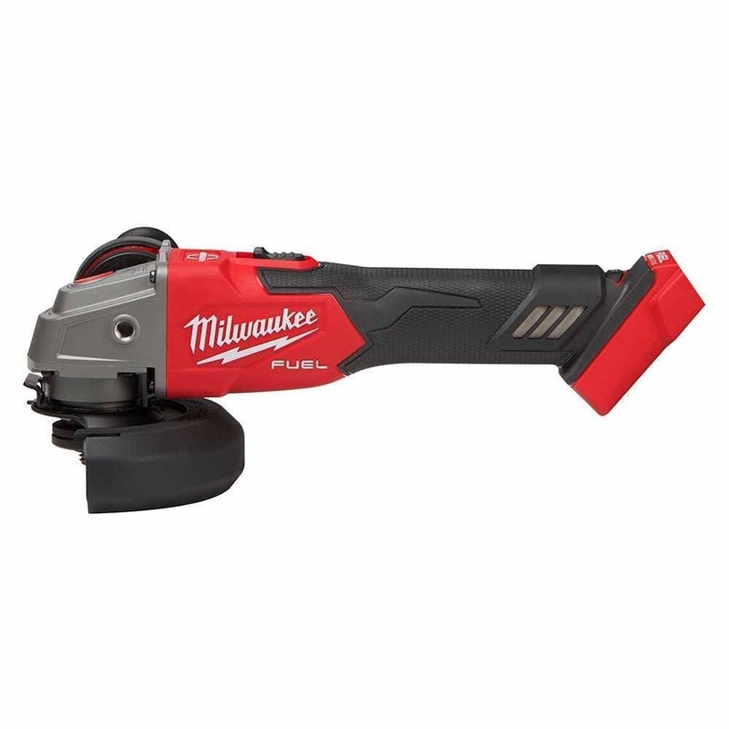 Milwaukee 2889-20 M18 FUEL 4-1/2 / 5 Variable Speed Braking Grinder, Slide Switch Lock-On
