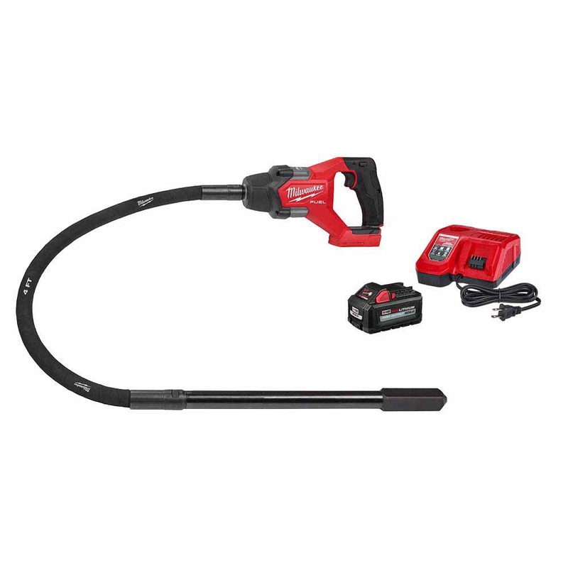Milwaukee 2910-21 M18 FUEL 4′ Concrete Pencil Vibrator Kit