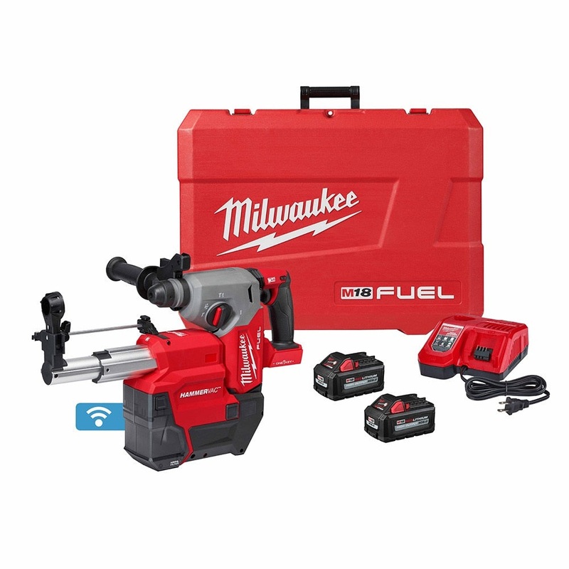 Milwaukee 2914-22DE M18 FUEL 1 SDS Plus Rotary Hammer w/ ONE-KEY Dust Extractor Kit