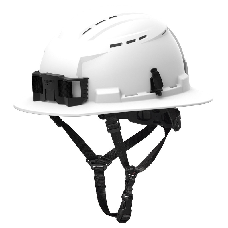 Milwaukee 48-73-1650 BOLT White Full Brim Vented Safety Helmet  Type 2, Class C