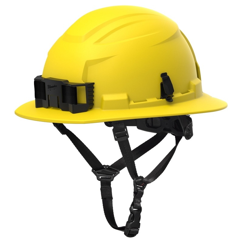 Milwaukee 48-73-1653 BOLT Yellow Full Brim Safety Helmet  Type 2, Class E