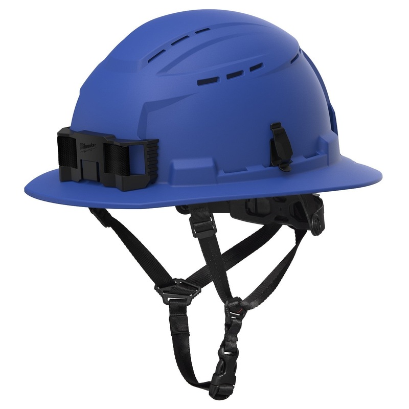 Milwaukee 48-73-1654 BOLT Blue Full Brim Vented Safety Helmet  Type 2, Class C