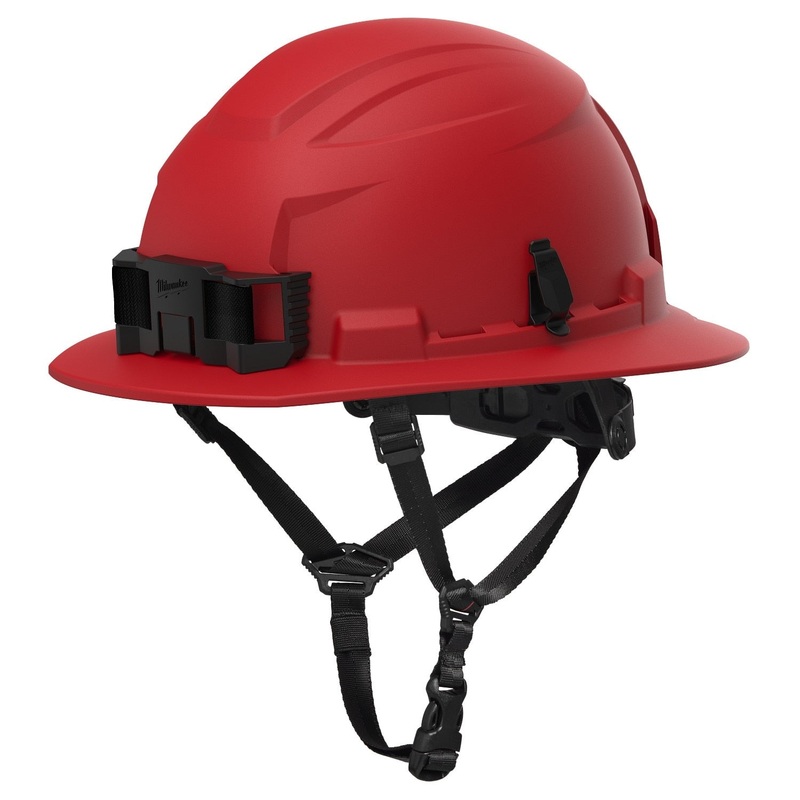 Milwaukee 48-73-1659 BOLT Red Full Brim Safety Helmet  Type 2, Class E
