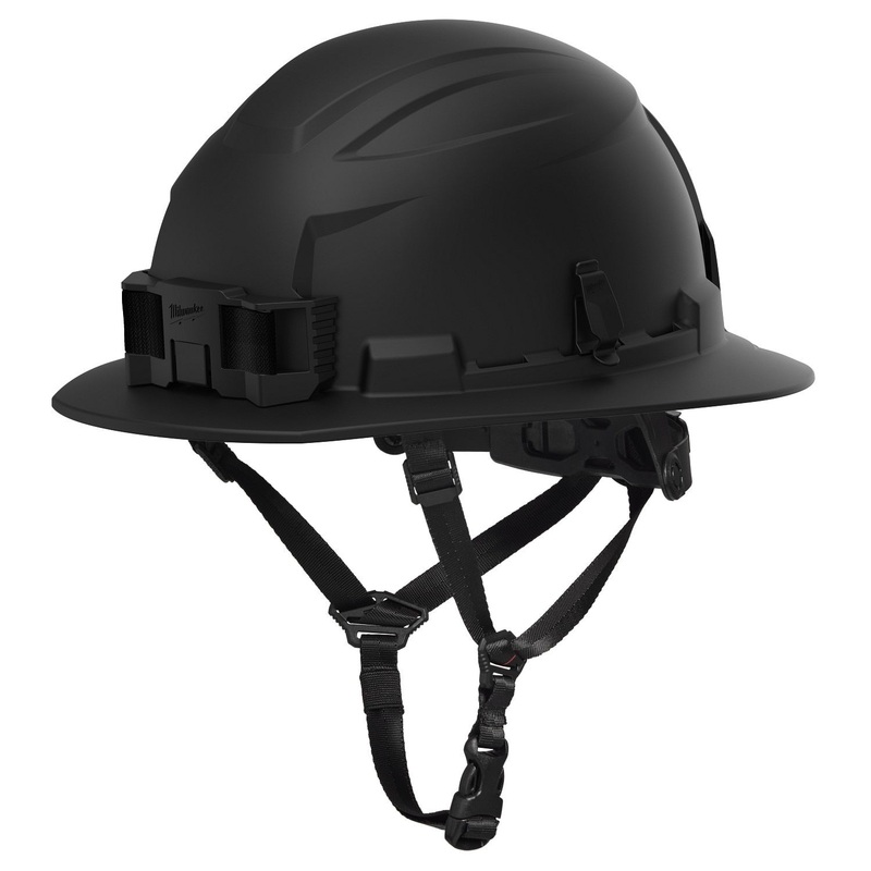 Milwaukee 48-73-1661 BOLT Black Full Brim Safety Helmet  Type 2, Class E