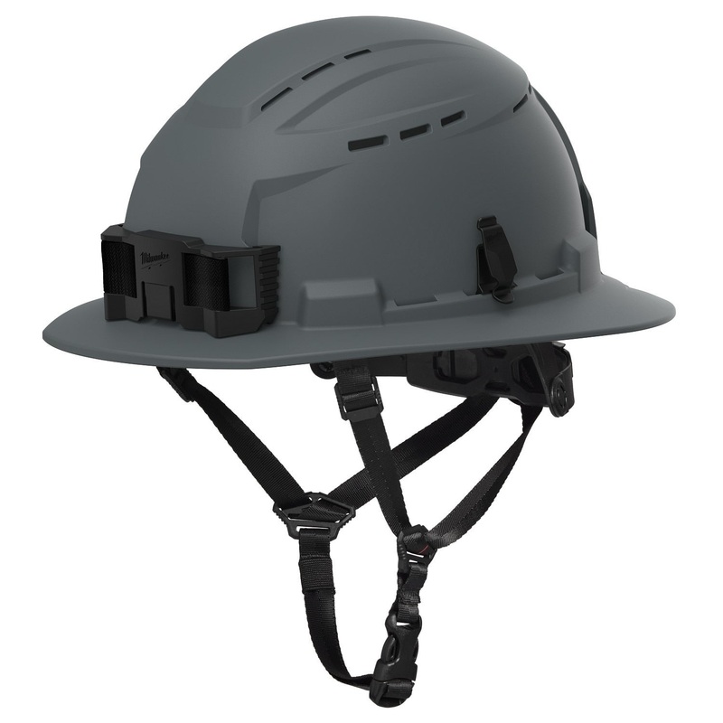 Milwaukee 48-73-1664 BOLT Gray Full Brim Vented Safety Helmet  Type 2, Class C