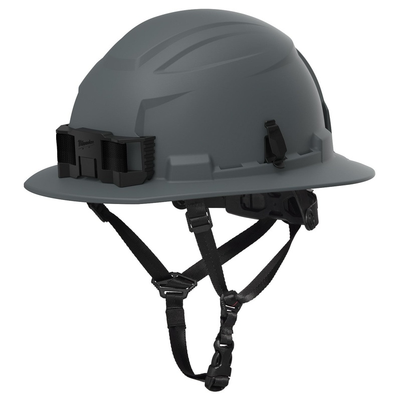 Milwaukee 48-73-1665 BOLT Gray Full Brim Safety Helmet  Type 2, Class E