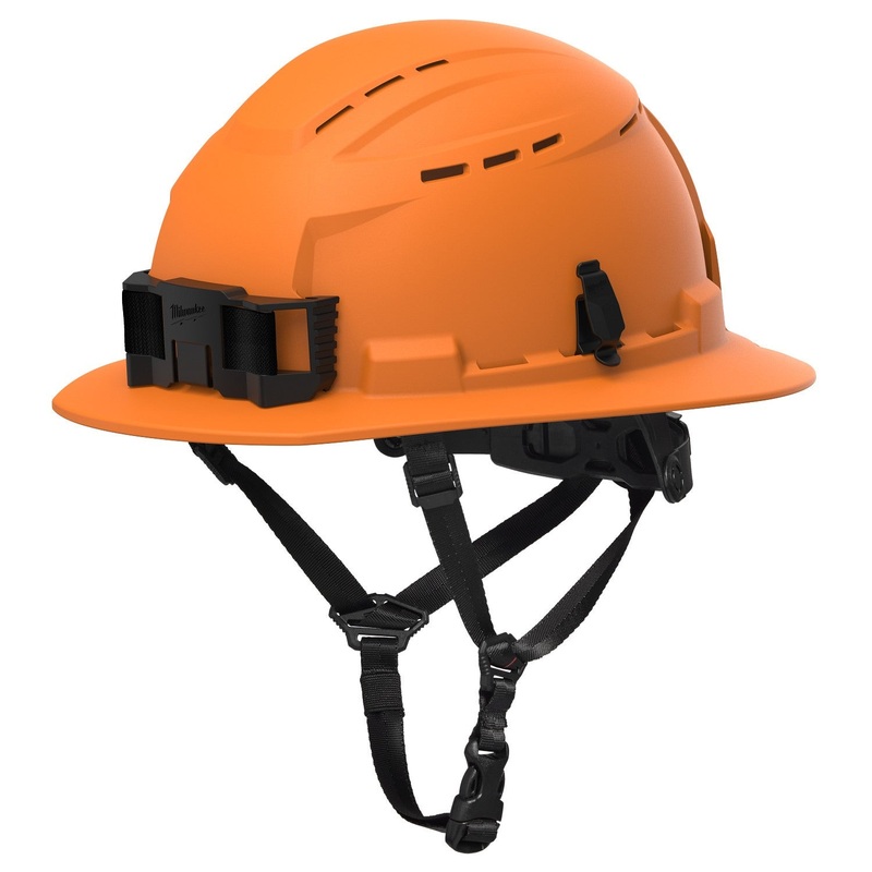 Milwaukee 48-73-1688 BOLT Orange Full Brim Vented Safety Helmet  Type 2, Class C