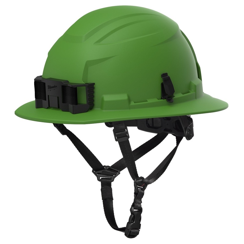 Milwaukee 48-73-1691 BOLT Green Full Brim Non-Vented Safety Helmet  Type 2, Class E