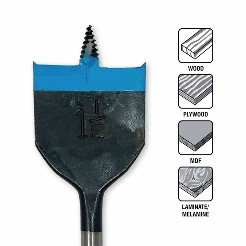 Spyder 11016 1-1/8-Inch x 6-Inch Spade Bit