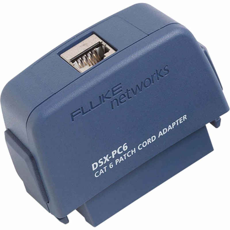 Fluke DSX-PC6 Single DSX CAT 6 Adapter with Shielded CAT 6 Patch Cord Jacks for DSX Series Modules