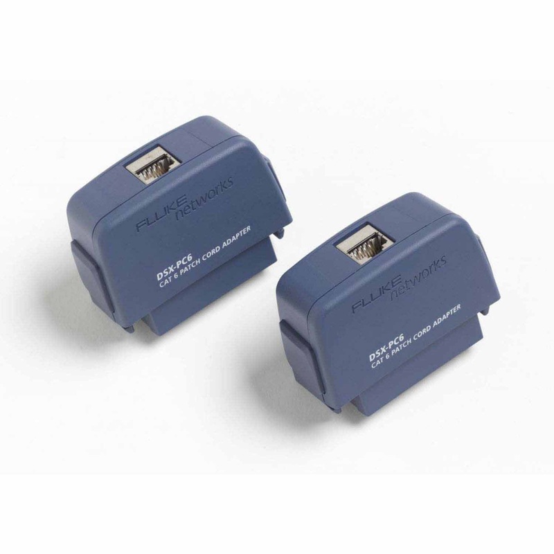 Fluke DSX-PC6S Set of DSX CAT 6 Adapters with Shielded Patch Cord Jacks for Network Testing