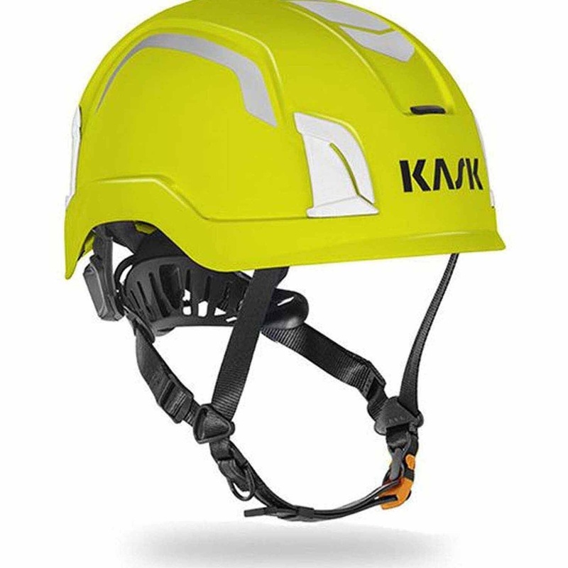 KASK WHE00135-221 High Visibility Type II Safety Helmet, Extended Fit Range, Yellow Fluo