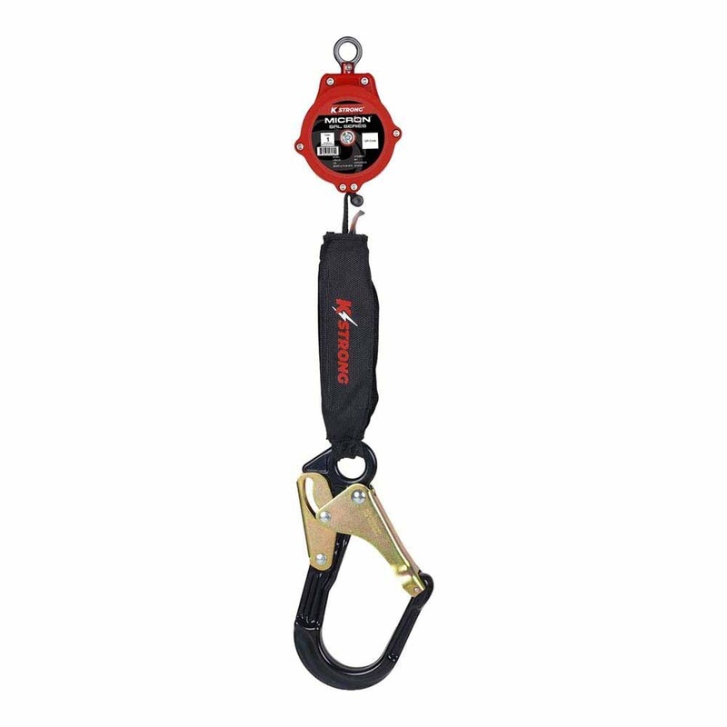 KStrong UFS356002 6 ft. Micron SRL with Rebar Hook & Carabiner, Fall Protection