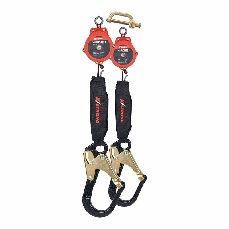 KStrong UFS356002D Dual 6 ft Micron SRL with Rebar Hooks and Dorsal Connector