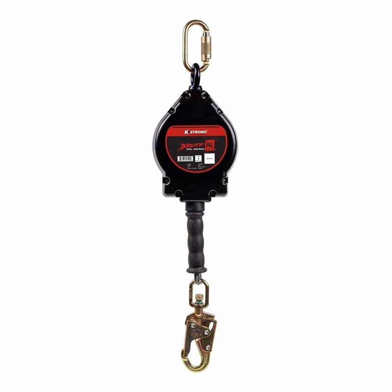 KStrong UFS480030 30 ft Aluminum Cable SRL with Snap Hook & Carabiner