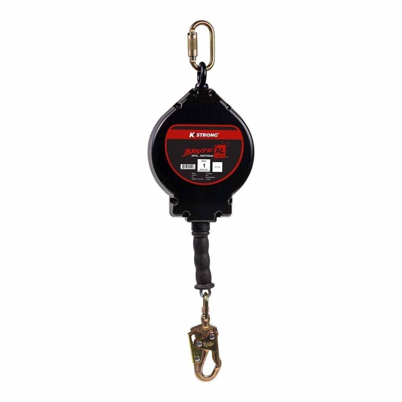 KStrong UFS480050 50 ft Aluminum Cable SRL with Snap Hook & Carabiner