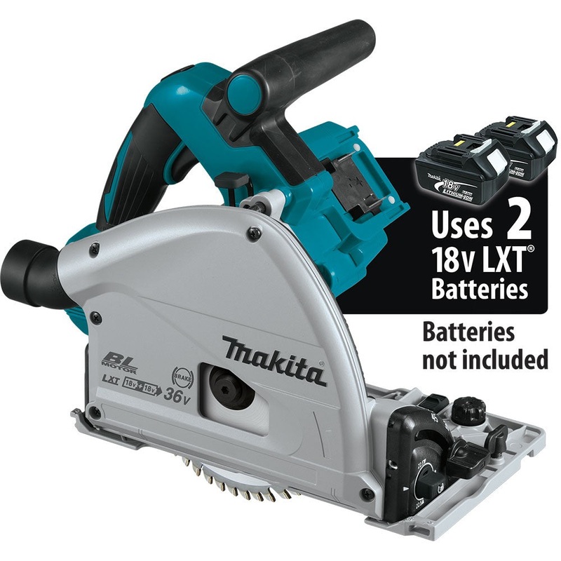 Makita XPS02ZU 18V X2 LXT 6-1/2 Plunge Circular Saw, AWS (Tool Only)