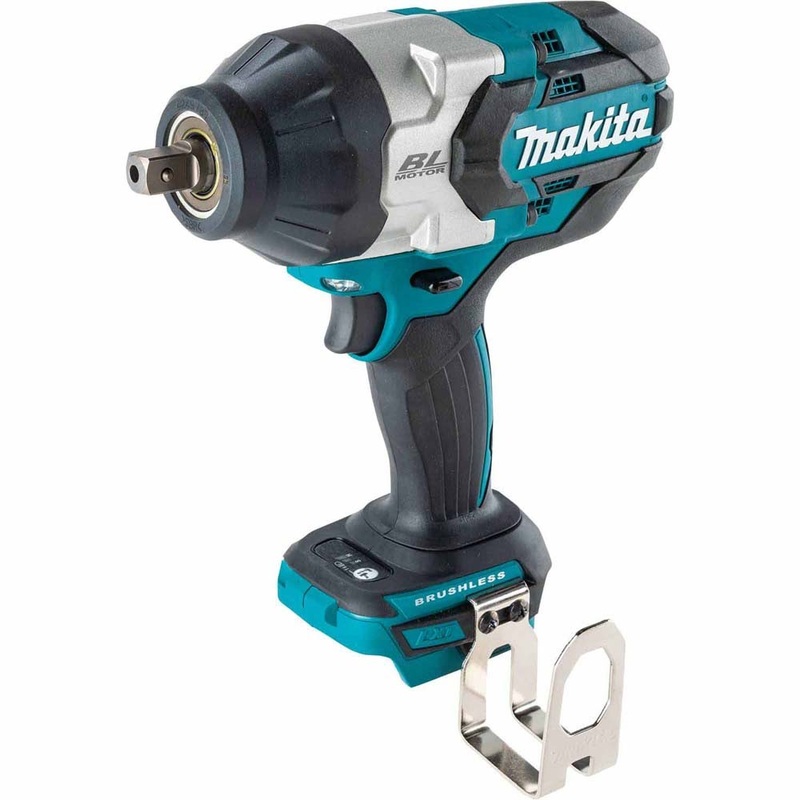 Makita XWT19Z 18V LXT Lithium-Ion Brushless Cordless 3-Speed 1/2 Sq. Drive Impact Wrench w/ Detent Anvil, Tool Only