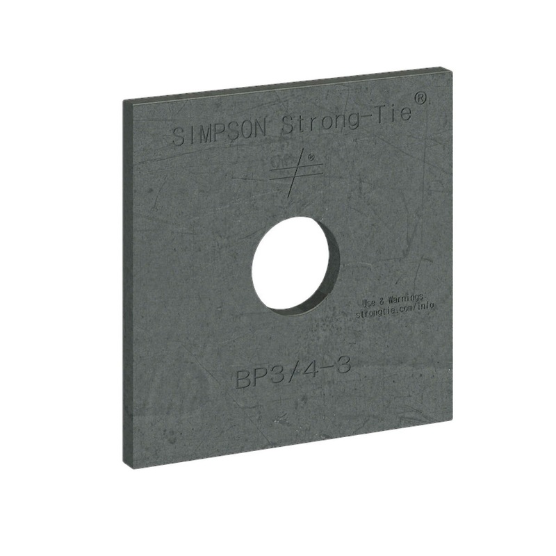 Simpson BP 3/8-2 Strong-Tie Bearing Plate with 3/8 Bolt Diameter