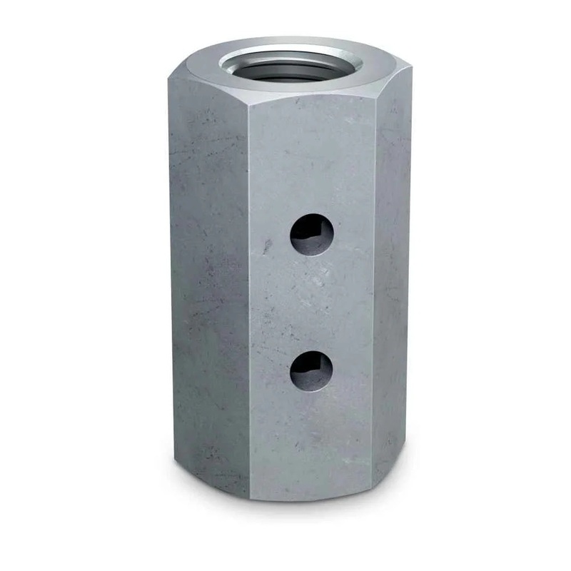 Simpson CNW5/8-1/2 Strong-Tie Coupler Nut with Witness Hole for Threaded Rod Connection