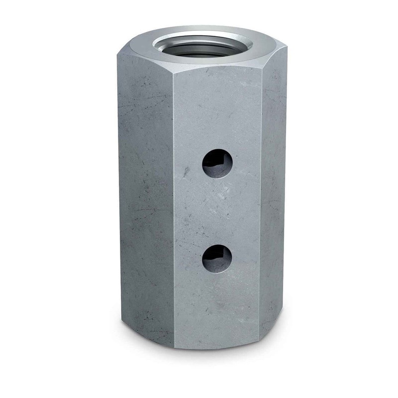 Simpson CNW5/8 Strong-Tie Coupler Nut with Witness Hole for Threaded Rod