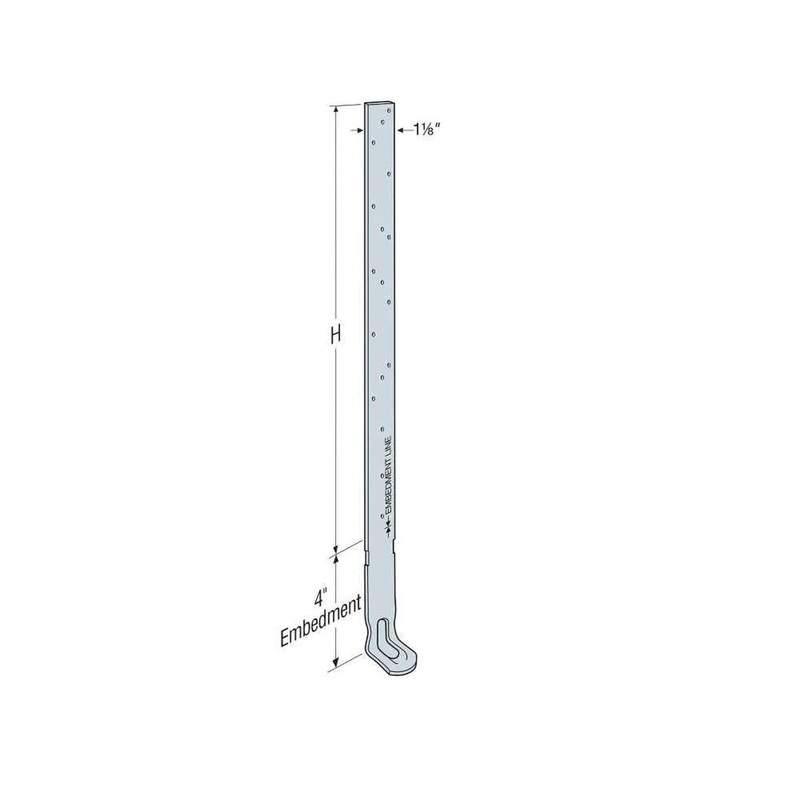 Simpson HHETA24 Strong-Tie Embedded Truss Anchor for Concrete and Masonry Walls