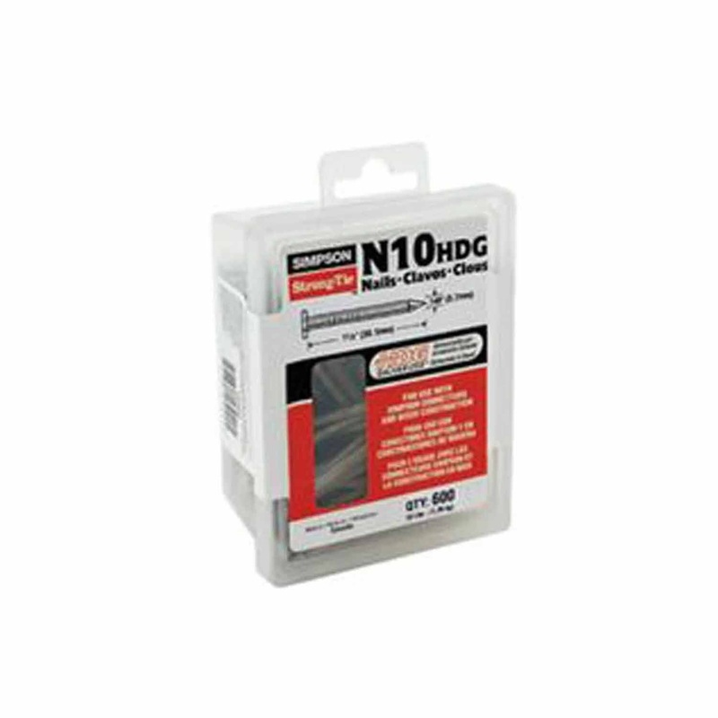 Simpson Strong-Tie N8DHDG-R (8D x 1-1/2 x 0.131) HDG Smooth-Shank Connector Nail (150 Pack)