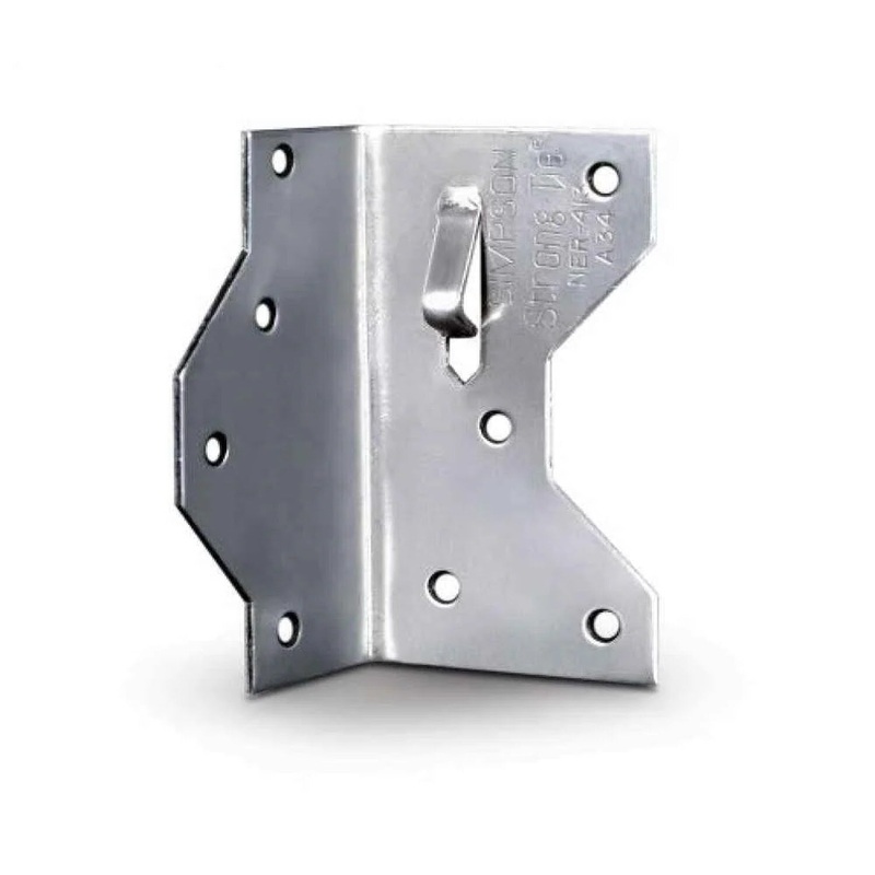 Simpson A34SS Strong-Tie Stainless-Steel Framing Angle for Wood Construction