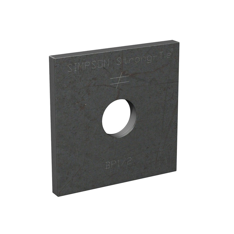 Simpson BP 1/2 Strong-Tie Bearing Plate with 1/2 Bolt Diameter