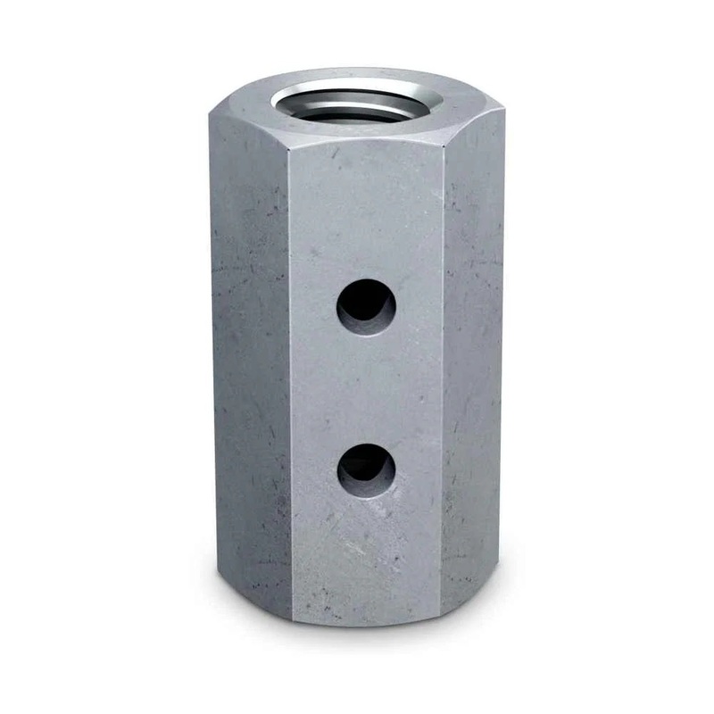 Simpson CNW3/8 Strong-Tie Coupler Nut with Witness Hole for Threaded Rod