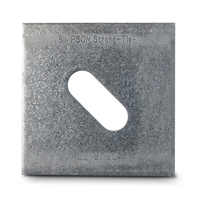 Simpson LBPS 1/2 Strong-Tie Slotted Bearing Plate with 1/2 Bolt Diameter