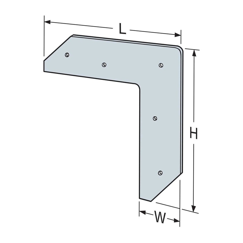 Simpson 55L  L-Shaped Strap for Beam-to-Column Applications