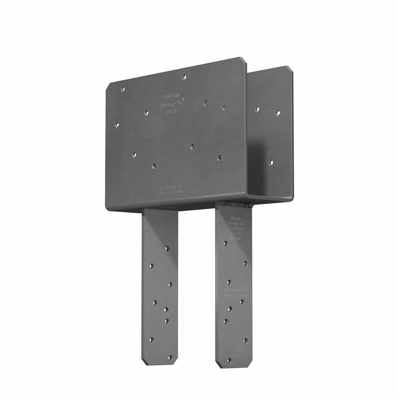 Simpson CCQ76SDS2.5 Strong-Tie Heavy-Duty Column Cap for 6-3/4 Beam and 8x Post with SDS Screws