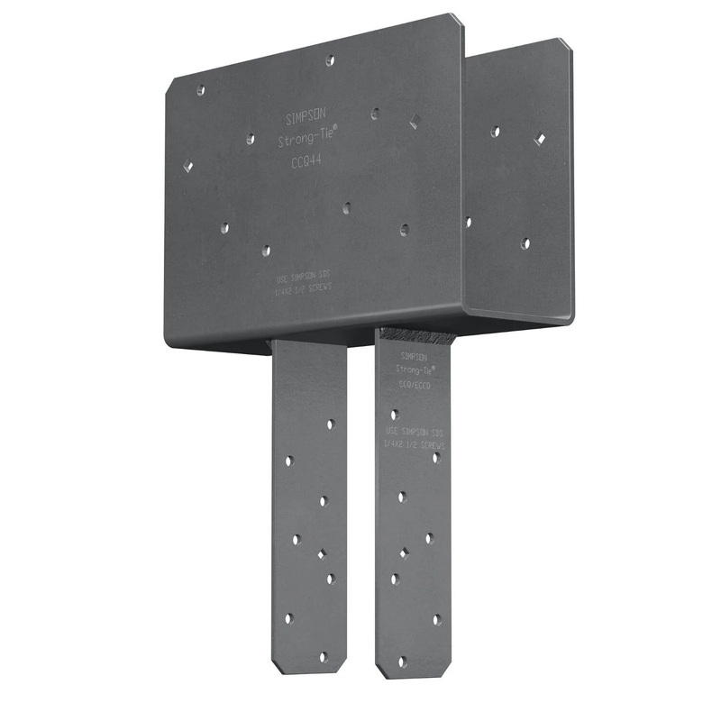 Simpson CCQ44SDS2.5 Strong-Tie Column Cap with SDS Screws for 4x Beam and 4x Post