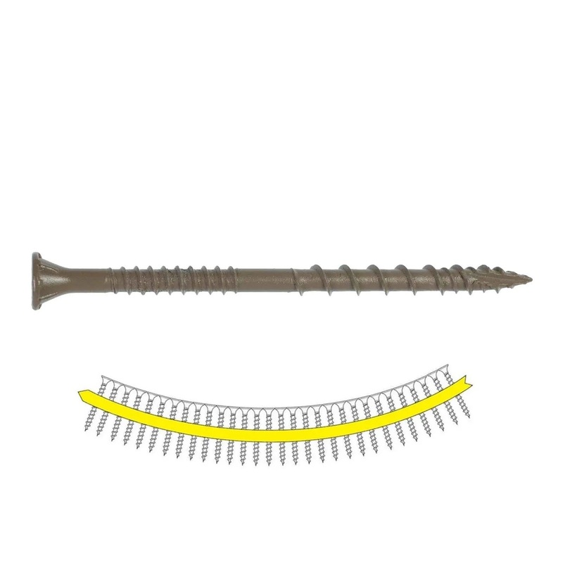 Simpson DSVT3S Quik Drive Deck-Drive DSV Wood Screw Collated #10 x 3 T25 6-Lobe Tan (1000 Pack)