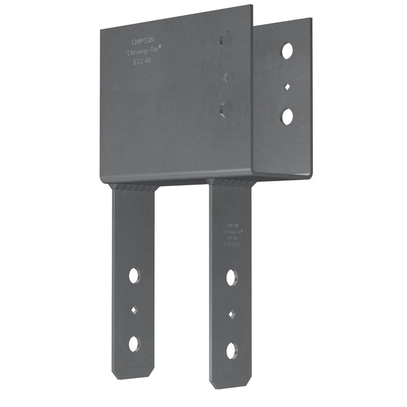 Simpson ECC5 1/4-6 Strong-Tie ECC End Column Cap for 5-1/8 Beam, 6x Post