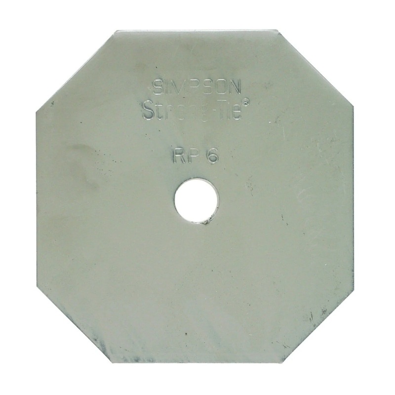 Simpson RP6 Strong-Tie Retrofit Plate Gray Paint