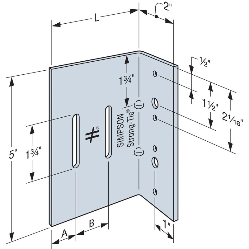 Simpson SC32-5/97-KT25 Strong-Tie Bypass Framing Slide-Clip Connector (25 Pack)