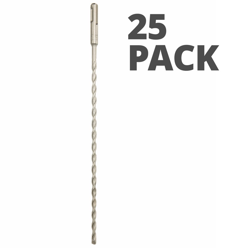 Sds-Plus Bulldog Xtreme, 3/8 X 10 X 12, 25 Pack, 4 Cutter