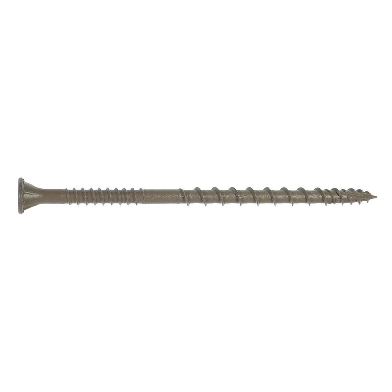 Simpson DSVT312MB Strong-Tie Deck-Drive DSV Wood Screw #10 x 3-1/2 T-25, Flat Head, Quik Guard, Tan (1000 Pack)
