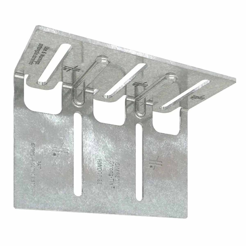 Simpson HWDC5.25-KT25 Strong-Tie Head-of-Wall Drift-Clip Connector for Lateral and Vertical Deflection (25 Pack)