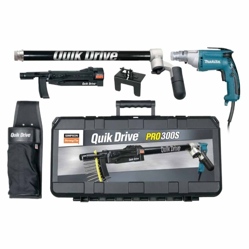 Simpson PRO300SM25K Quik Drive Quik Drive PRO300S Decking System w/Makita 2500 RPM Screwdriver Motor