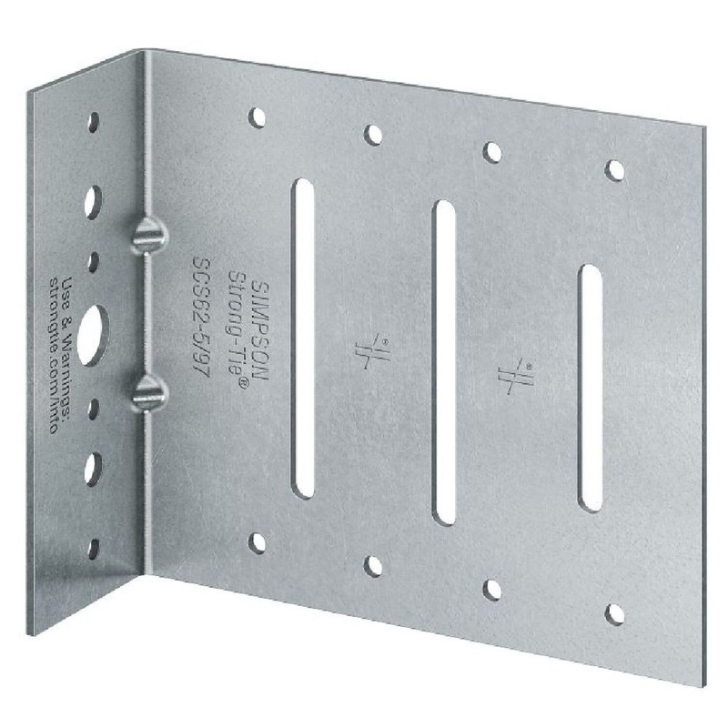 Simpson SCS62-5/68-KT25 Strong-Tie Seismic Bypass Framing Slide Clip Kit with Screws, 14-Gauge, 2x6x5 (25 Pack)