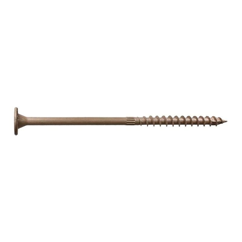 Simpson SDWS22600DBMB Strong-Tie Exterior Timber Screw 0.220 x 6 T40 Tan for Wood-to-Wood Structural Connections (250 Pack)